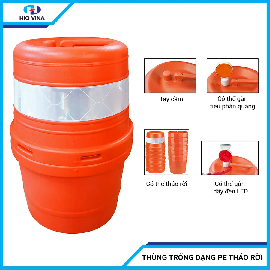 Thùng trống PE dạng tháo rời - Ảnh 3